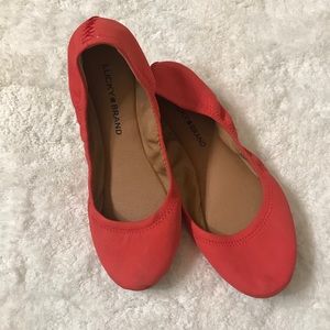 Coral Lucky Brand Flats